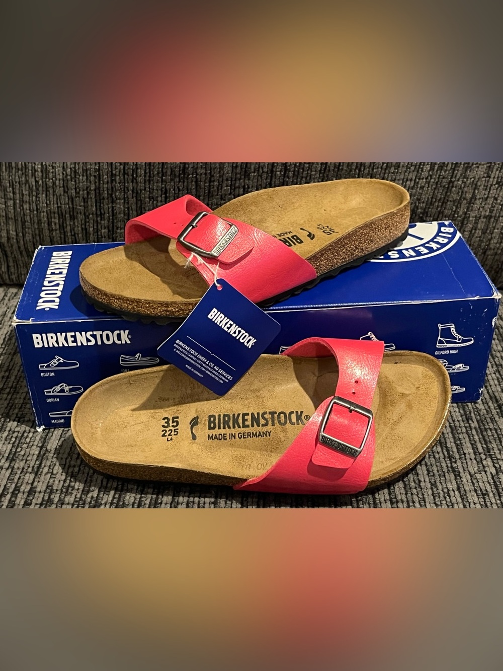 Birkenstock size 35 narrow new in box Pink Madrid
